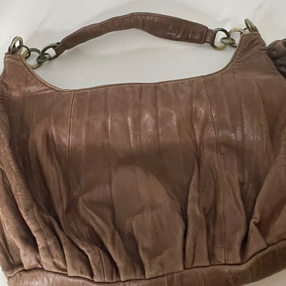 Adrienne Vittadini shoulder purse brown soft leather - Picture 10 of 11